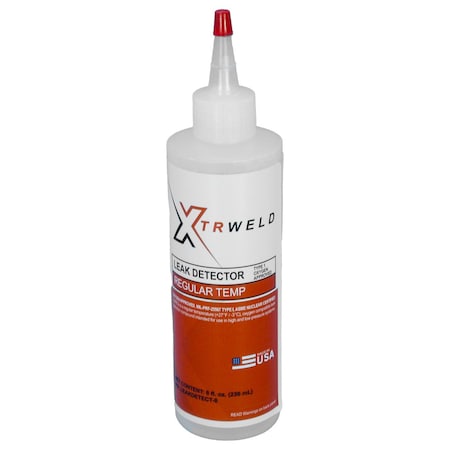 Xtrweld LEAKDETECT8  Leak Detector, Round Cylinder, 8 oz LEAKDETECT-8